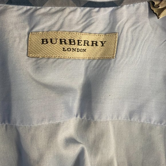 Burberry Mens Casual Button Down Shirt Blue - Picture 7 of 9